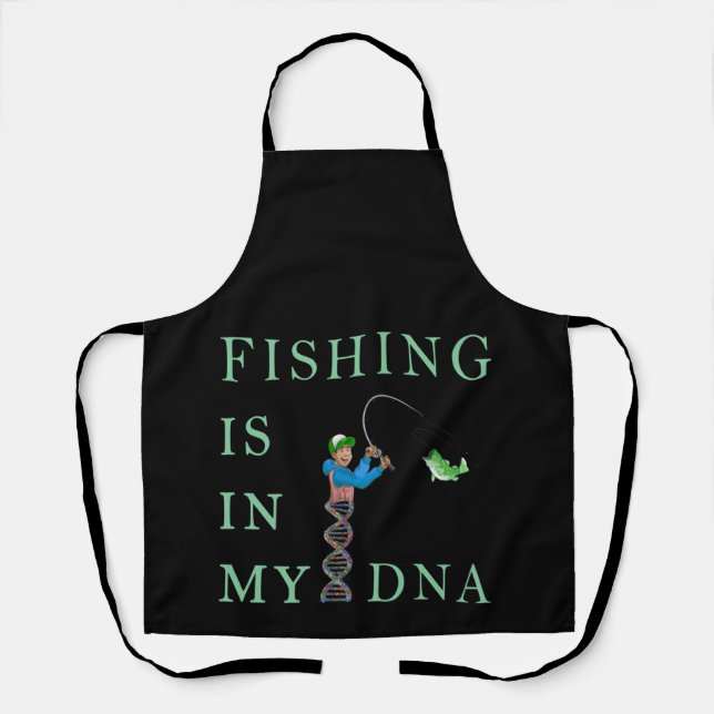 Tablier La pêche est dans mon ADN (Recto)