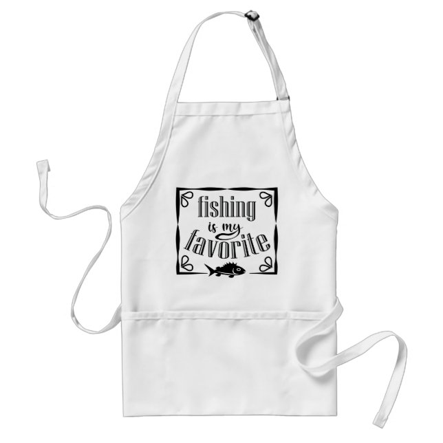 Tablier La pêche est ma citation préférée (Devant)