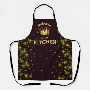 Tablier La reine de la cuisine des étoiles d'or de la Cour