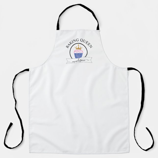 Tablier La reine en train de cuire ! Cupcake (Recto)