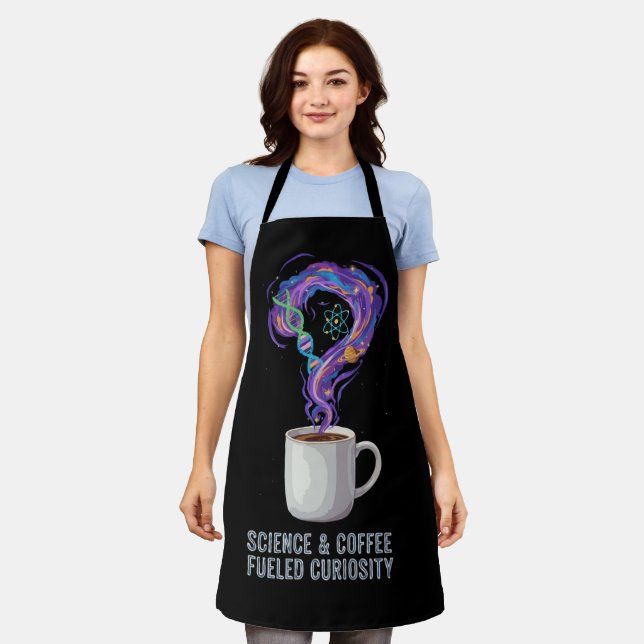 Tablier La science et le café alimentent la curiosité (Porté)