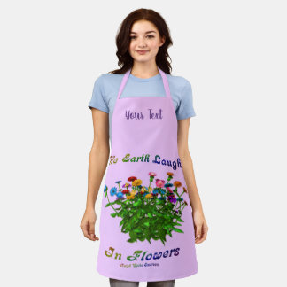 Tablier La Terre Rire En Fleurs Inspiration Personnalisée