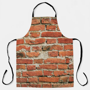 Tablier La texture de mur de brique rouge gronge arrière -