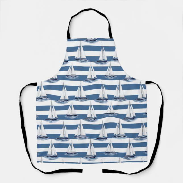 Tablier La vie côtière Océans bleus (Recto)