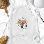 Tablier La Vie Est Courte Lick La Citation D'Aquarelle De<br><div class="desc">La Vie Est Courte Lick La Citation D'Aquarelle De La Cuillère Adulte Apron. Joli tablier de chef avec une cuillère en bois et une citation d'humour de cuisine drôle. Personnalisez cette conception d'humour de cuisine personnalisée avec votre propre nom ou texte.</div>