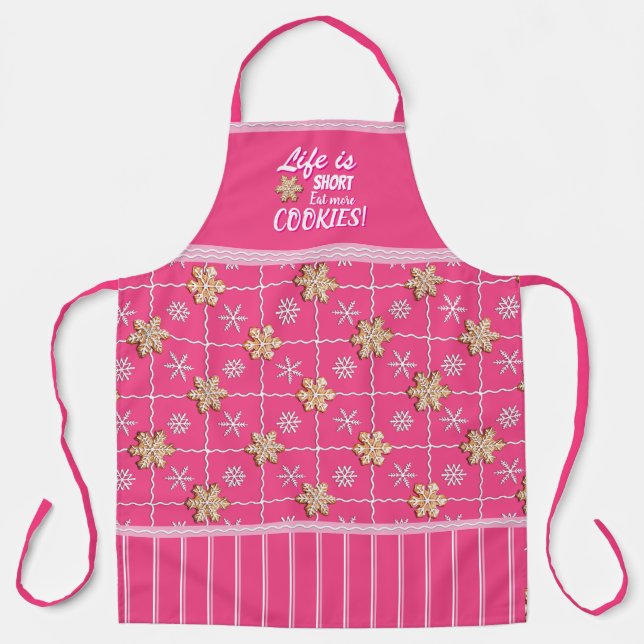 Tablier La vie est courte ! Mangez Plus De Cookies ! Tabli (Recto)