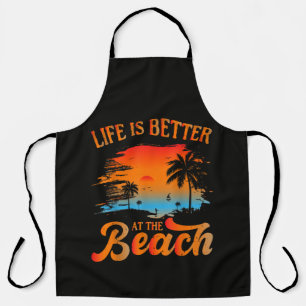 Tablier La vie est meilleure à la plage