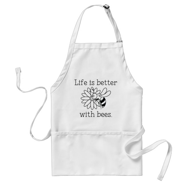 Tablier La Vie Est Meilleure Avec Les Abeilles (Devant)