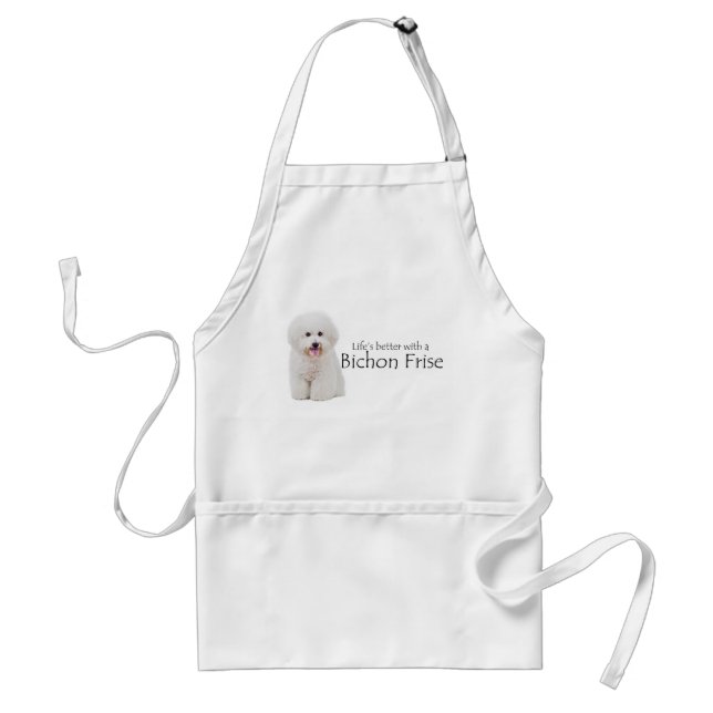 Tablier La vie est meilleure Bichon Apron (Devant)