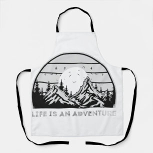 Tablier La vie est une aventure Sunset Mountain Vintage