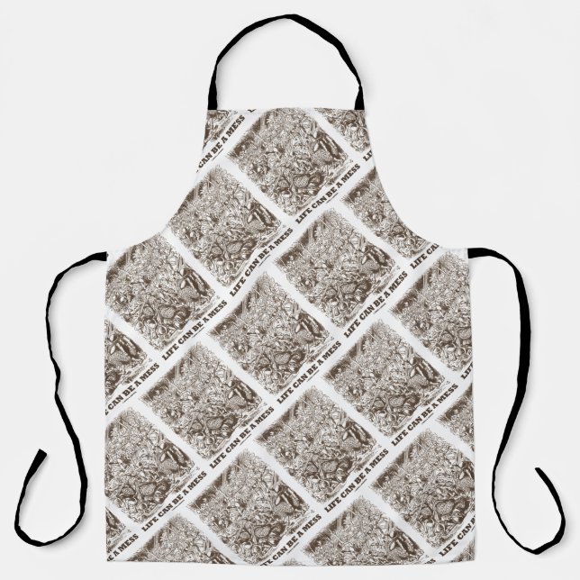 Tablier La Vie Peut Être Un Mess Wonderland À L'Air De Ver (Recto)