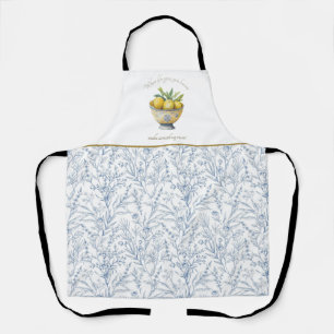 Tablier La vie vous donne citrons Inspiration Marine Bleu
