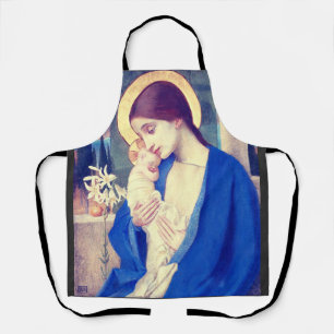 Tablier La Vierge Marie et l'Enfant Jésus grâce de la Rena