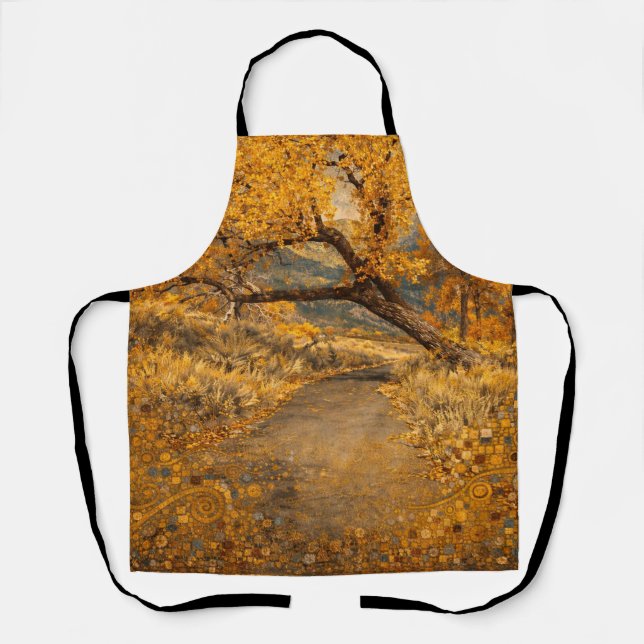 Tablier La voie dorée inspirée de Klimt (Recto)