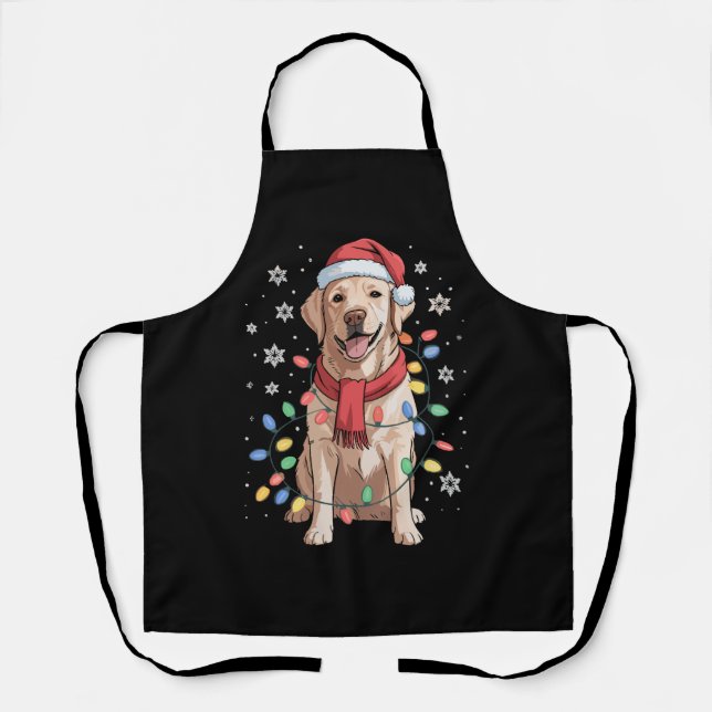 Tablier Labrador Retriever Chien Santa Clause Casquette No (Recto)