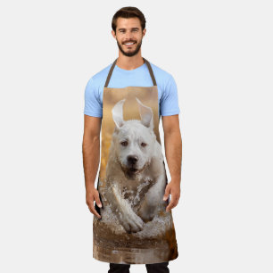 Tablier Labrador Retriever Running in River Apron