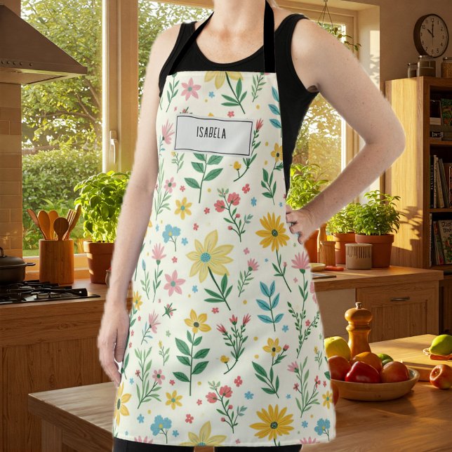 Tablier Ladies floral apron Spring | Floral apron | Gift (Créateur téléchargé)