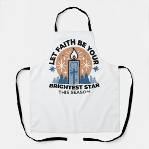 Tablier Laisser la foi briller : Thème hiver