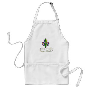 Tablier Laissez les Bons Temps Rouler Mardi Gras Fleur d1