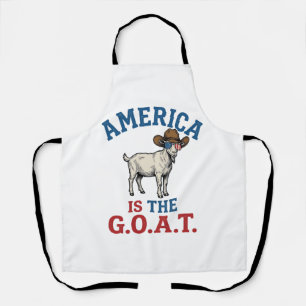 Tablier L'Amérique Est La G.O.A.T Chemise de Cow-boy Patri