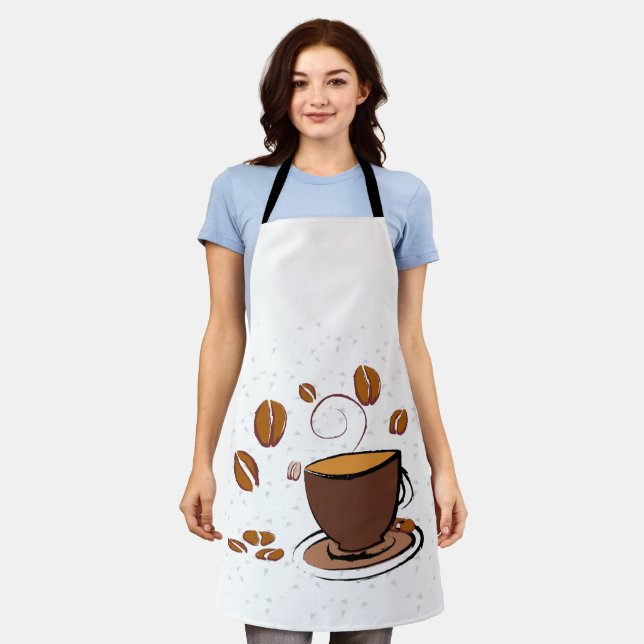 Tablier L'amour du café (Porté)