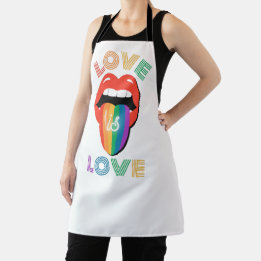 Tablier L'amour est Amour Cool coloré LGBTQ Pride Mois