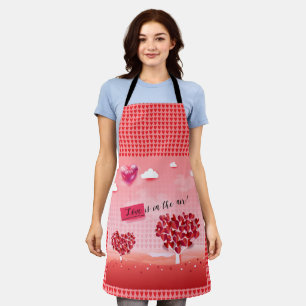 Tablier "L'amour est dans l'air!" magnifique arbre d'amour