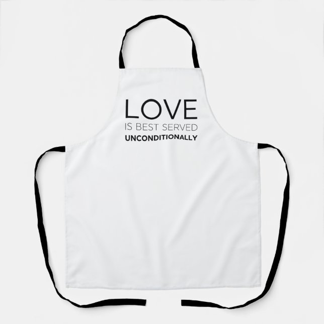 Tablier L'Amour Est Mieux Servi Sans Condition (Recto)