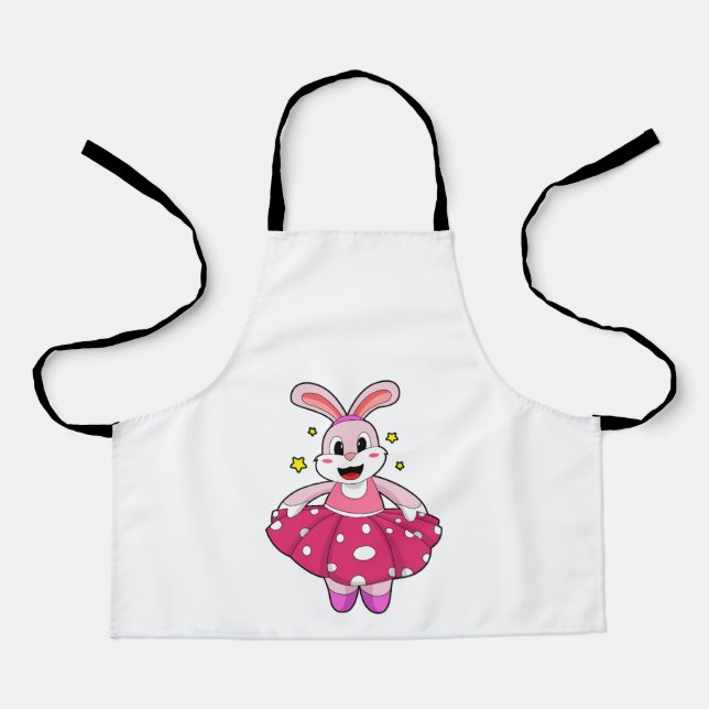 Tablier Lapin à la danse de ballet (Recto)