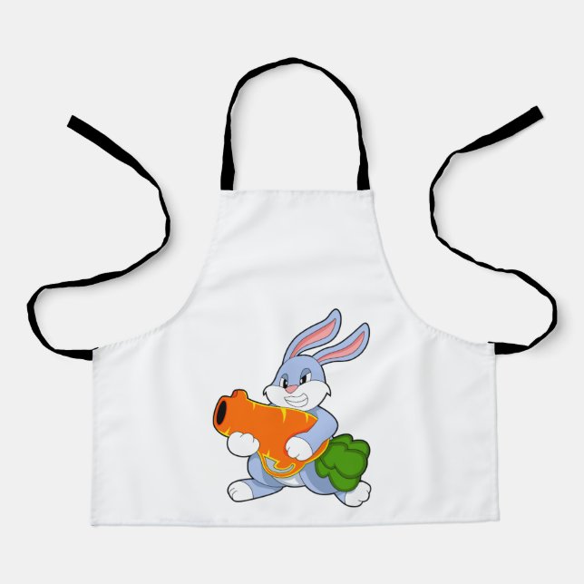 Tablier Lapin avec carotte (Recto)
