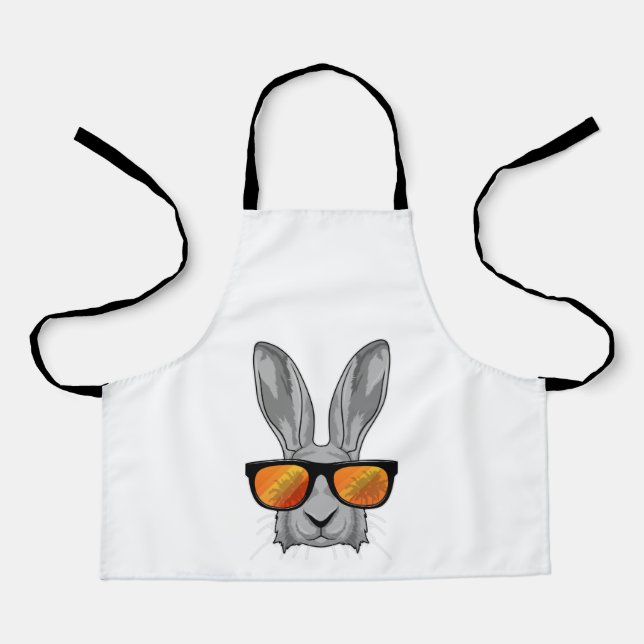 Tablier Lapin avec lunettes de soleil (Recto)