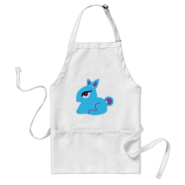 Tablier Lapin bleu (Devant)