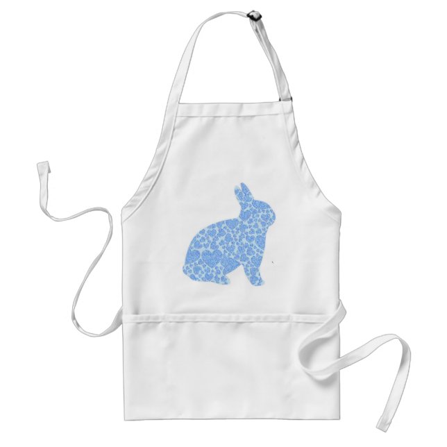 Tablier Lapin bleu (Devant)