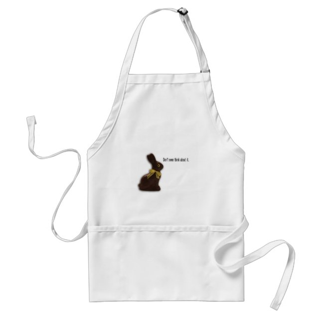 TABLIER LAPIN DE PÂQUES AVEC LE MODÈLE D'ATTITUDE (Devant)
