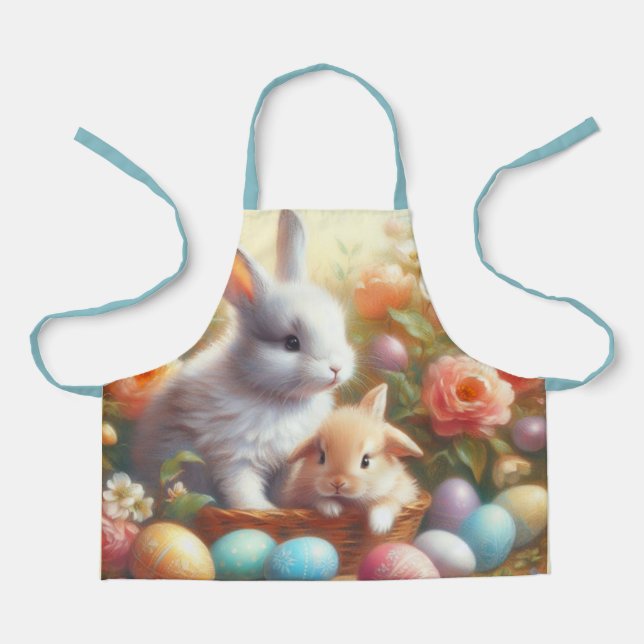 Tablier Lapin de Pâques Enfants  (Recto)