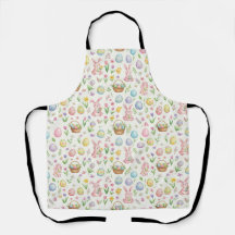 Lapin de Pâques et motif floral pastel fantaisiste