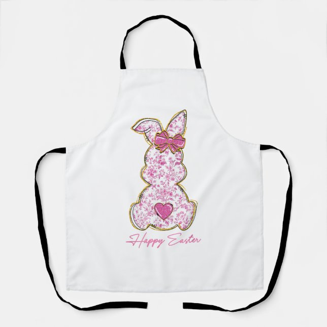Tablier Lapin de Pâques Heureuses Filles de Pâques Femmes  (Recto)