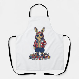 Tablier Lapin de Pâques Patriotique Chemise Vintage Vector