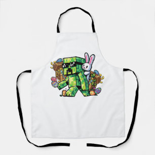Tablier Lapin de Pâques Pixel Joueur Enfant Garçons 