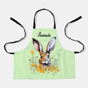 Tablier Lapin Floral avec Dandelions Jaunes