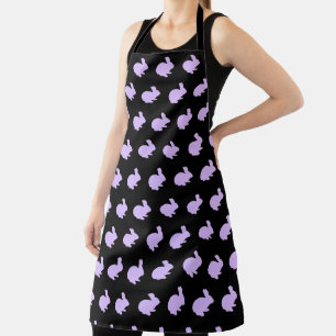 Tablier Lapin Lapin Polka Dot Violet