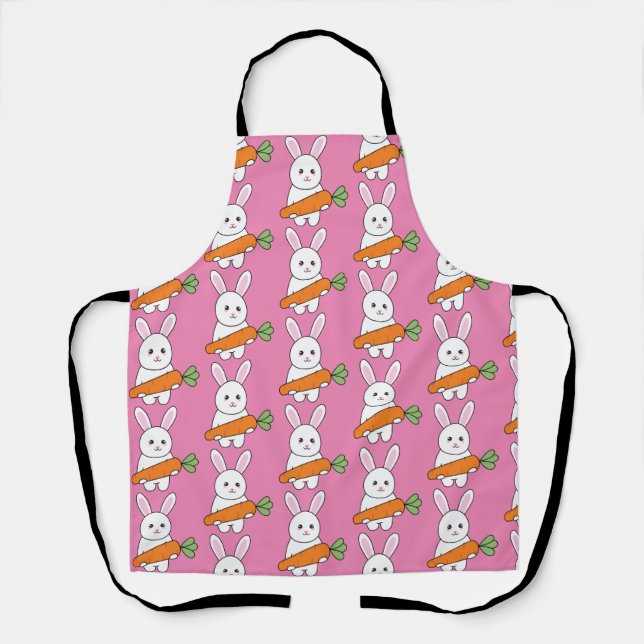 Tablier lapin mignon avec carotte (Recto)