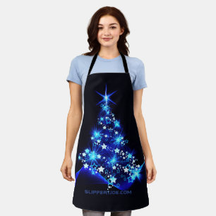 Tablier l'arbre de Noël stylisé et lumineux de SlipperyJoe