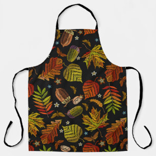 Tablier L'art de la broderie. L'automne motif sans couture
