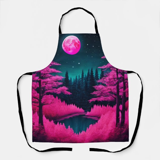 Tablier L'art de l'Imaginaire forestier de Neon Moonlit (Recto)