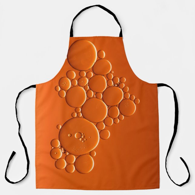 Tablier L'art des bulles orange (Recto)