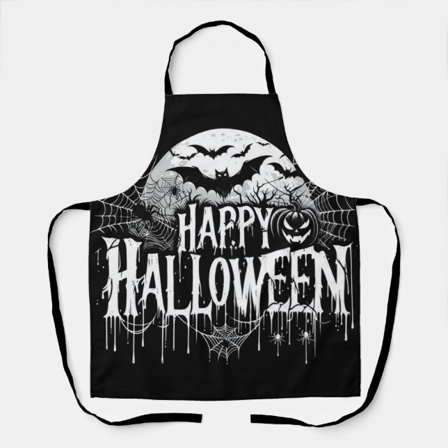 Tablier L'art d'Halloween vintage (Recto)