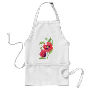Tablier L'art floral des Papes rouges