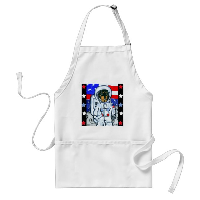 Tablier L'astronaute dachshund (Devant)