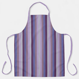Tablier Lavande Magenta Bleu Violet Rayure Raisin Coloré